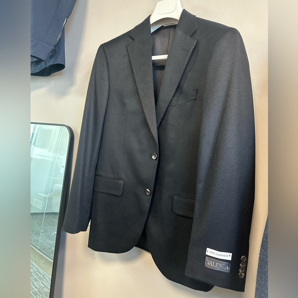 BRAND NEW Black 100% Cashmere Blazer Valenza/Jack Victor - Picture 1 of 6